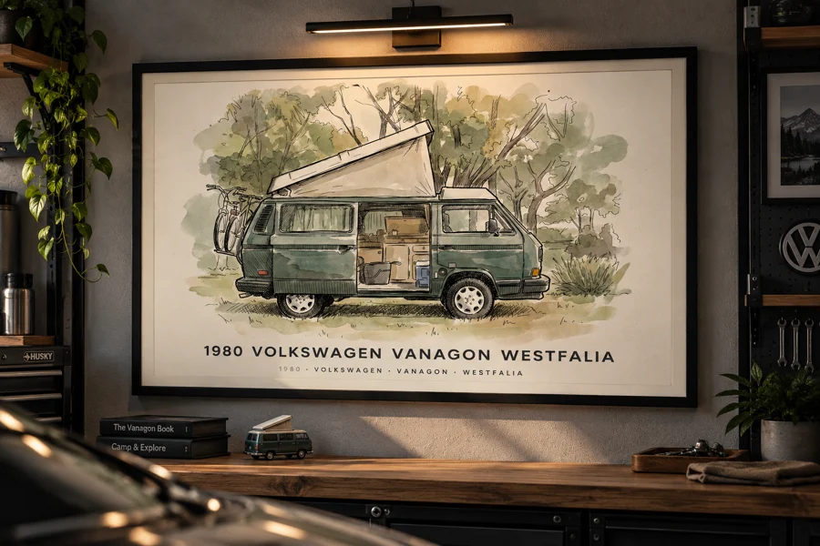 1980 Volkswagen Vanagon Westfalia framed print